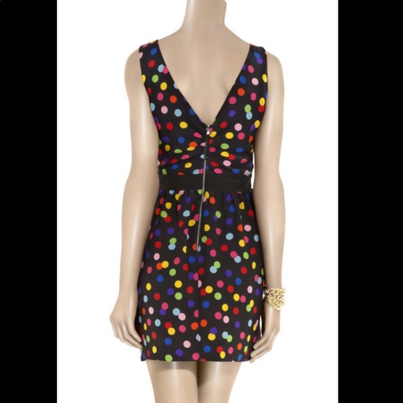 COPY - D&G Polka-dot silk-crepe mini dress 90s look - Picture 2 of 8